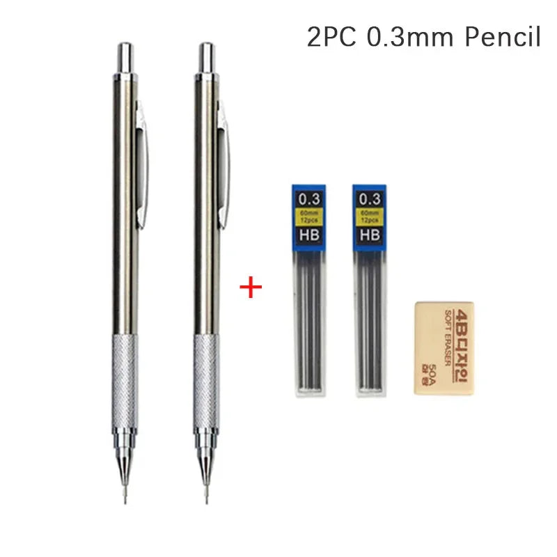 Mechanical Pencil Set | 0.3 0.5 0.7 0.9 1.3 2.0mm