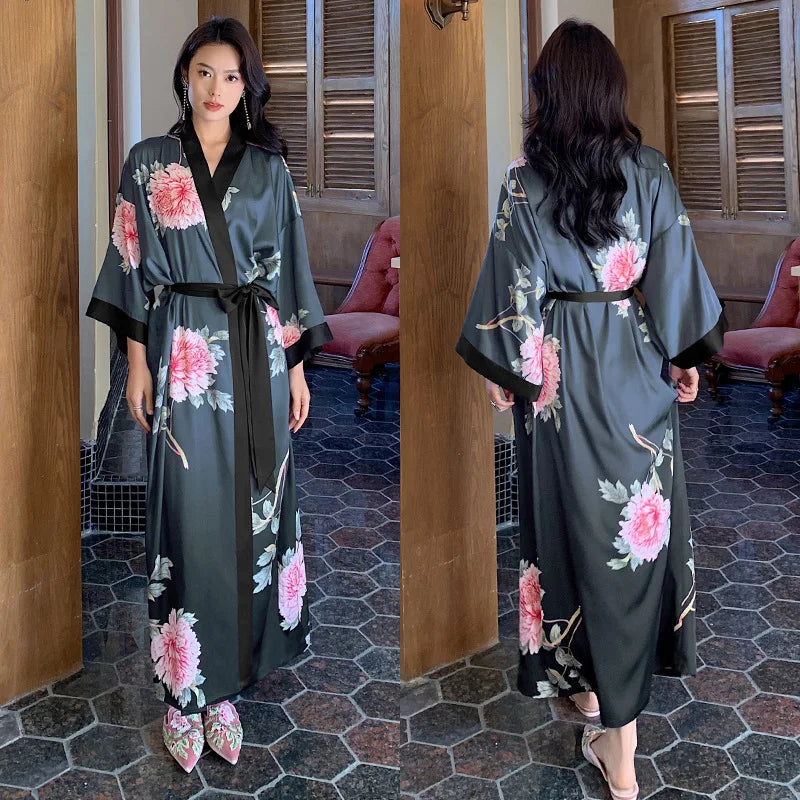 Women's Long Bathrobe Kimono