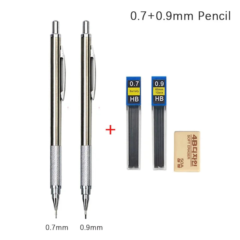 Mechanical Pencil Set | 0.3 0.5 0.7 0.9 1.3 2.0mm