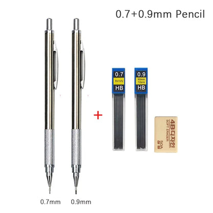 Mechanical Pencil Set | 0.3 0.5 0.7 0.9 1.3 2.0mm