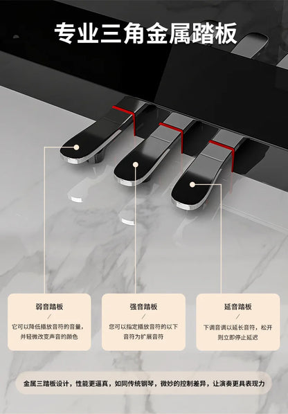Professional Smart Grand Piano 88-key Heavy Hammer Home Upright | Children/Adult