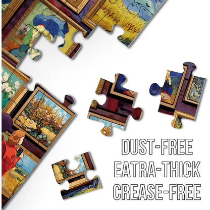 Van Gogh "Starry Night" Art Painting Sunflower And Iris Series Jigsaw Puzzle