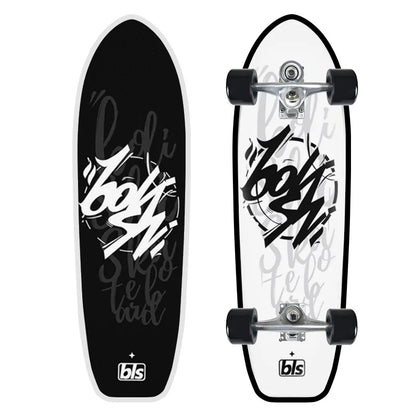 CX7 Maple Surfskate Cruiser, Single Kick Carving Longboard for Pumping & Street Riding