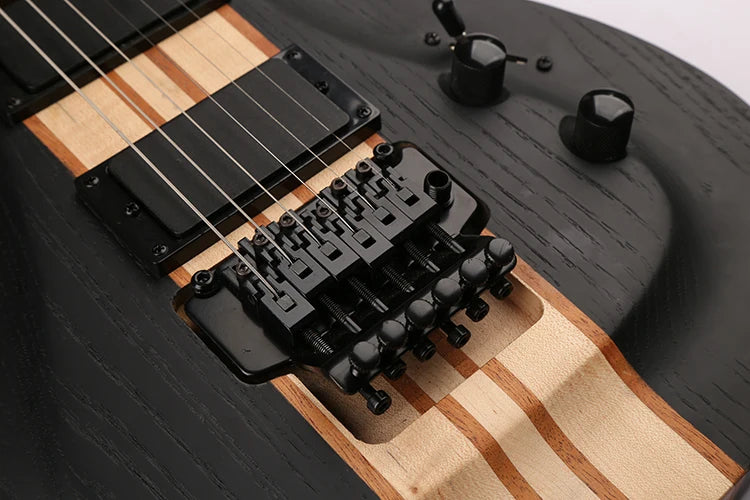 GECKO Ash Mahogany Maple Gloss Nylon Electric Guitar