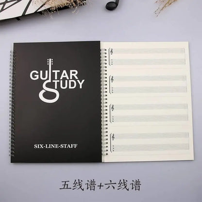 Blank Six-Line Music Notebook