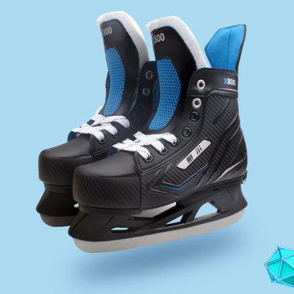 Adjustable Ice Hockey Skates for Adults – Insulated Winter Ice Skates with Stainless Steel Blades for Beginners