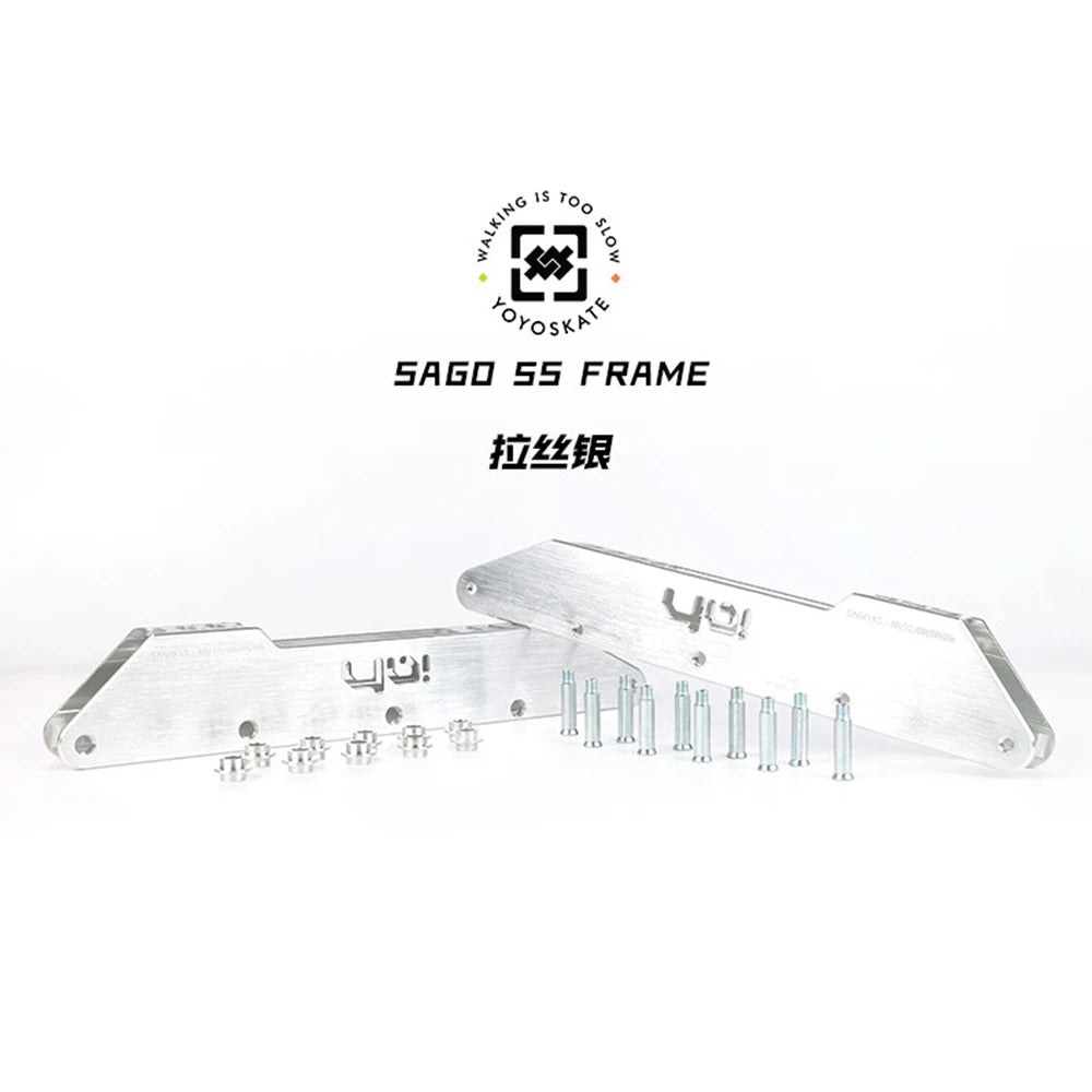 YOYO SAGO 5S Inline Skate Frame, 5-Wheel 80mm Speed Slalom Frame for Freestyle Skating