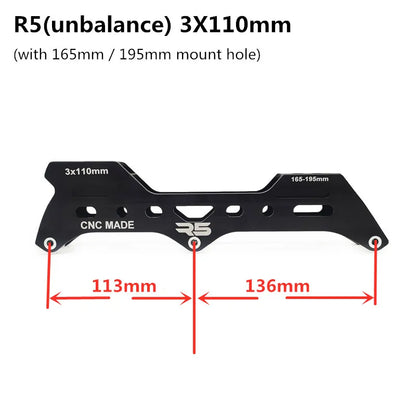 Premium Adult 3 Wheel Inline Skates – R5 110mm Speed Roller Blades for Street, Road & Outdoor Skating