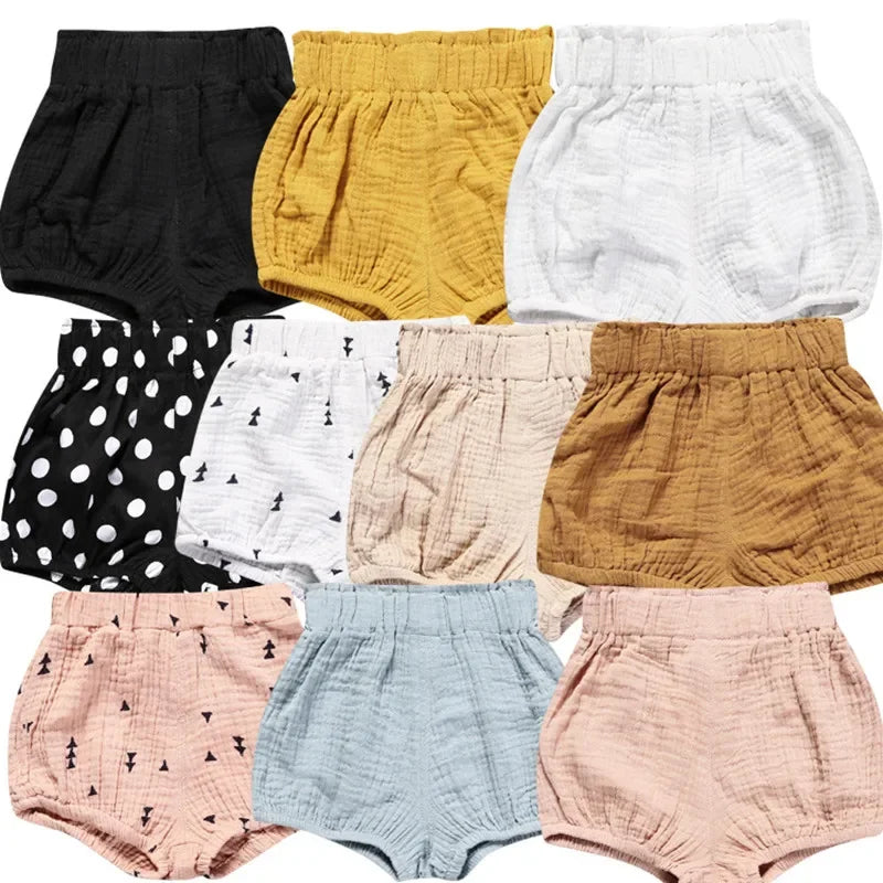 Comfortable Cotton Linen Toddler Shorts 3M-6Y