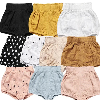 Comfortable Cotton Linen Toddler Shorts 3M-6Y