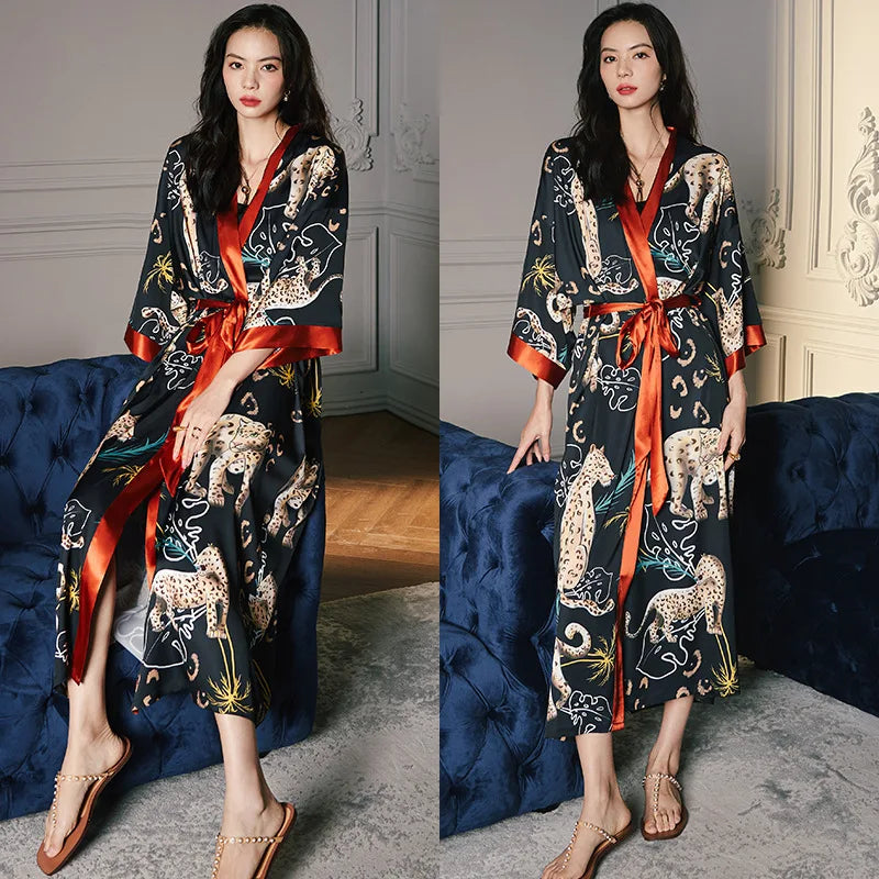 Women's Long Bathrobe Kimono