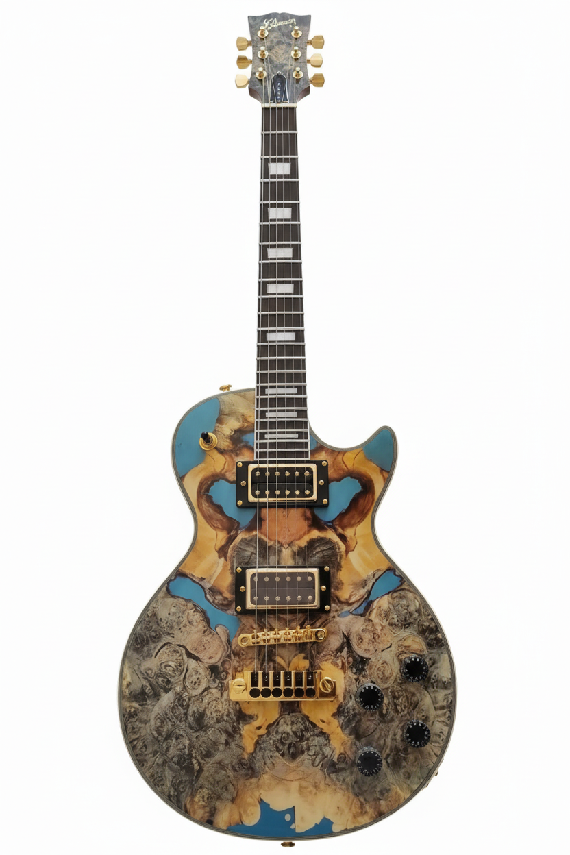 Custom  Ebony fretboard, gold hardware Electric Guitar - 01236