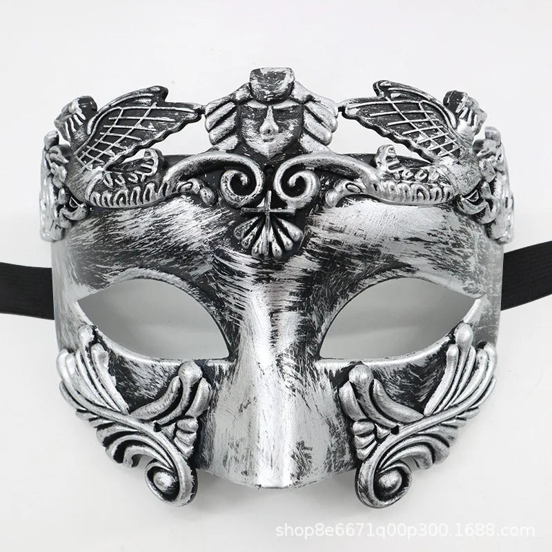 Cross-border Halloween Venice Ancient Greece and Rome Mask Egyptian Men's Masquerade Samurai Mask