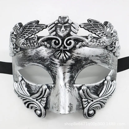 Cross-border Halloween Venice Ancient Greece and Rome Mask Egyptian Men's Masquerade Samurai Mask