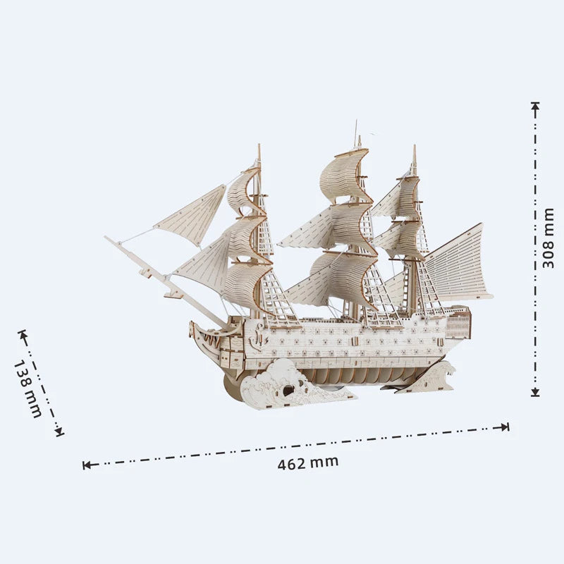 DIY 3D  HMS Victory Sailing Ship Model  Wooden Puzzles