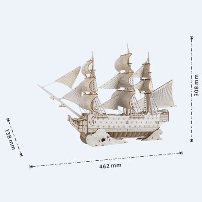 DIY 3D  HMS Victory Sailing Ship Model  Wooden Puzzles
