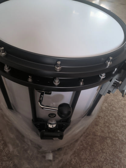 Marching Snare Drum 14x12 Inch, Full Set Marching Percussion with Carrier, Professional Grade for Drum Line and Marching Band