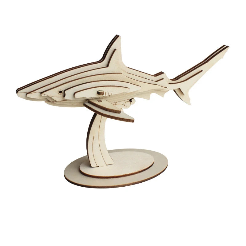 DIY 3D Wooden Puzzle Models