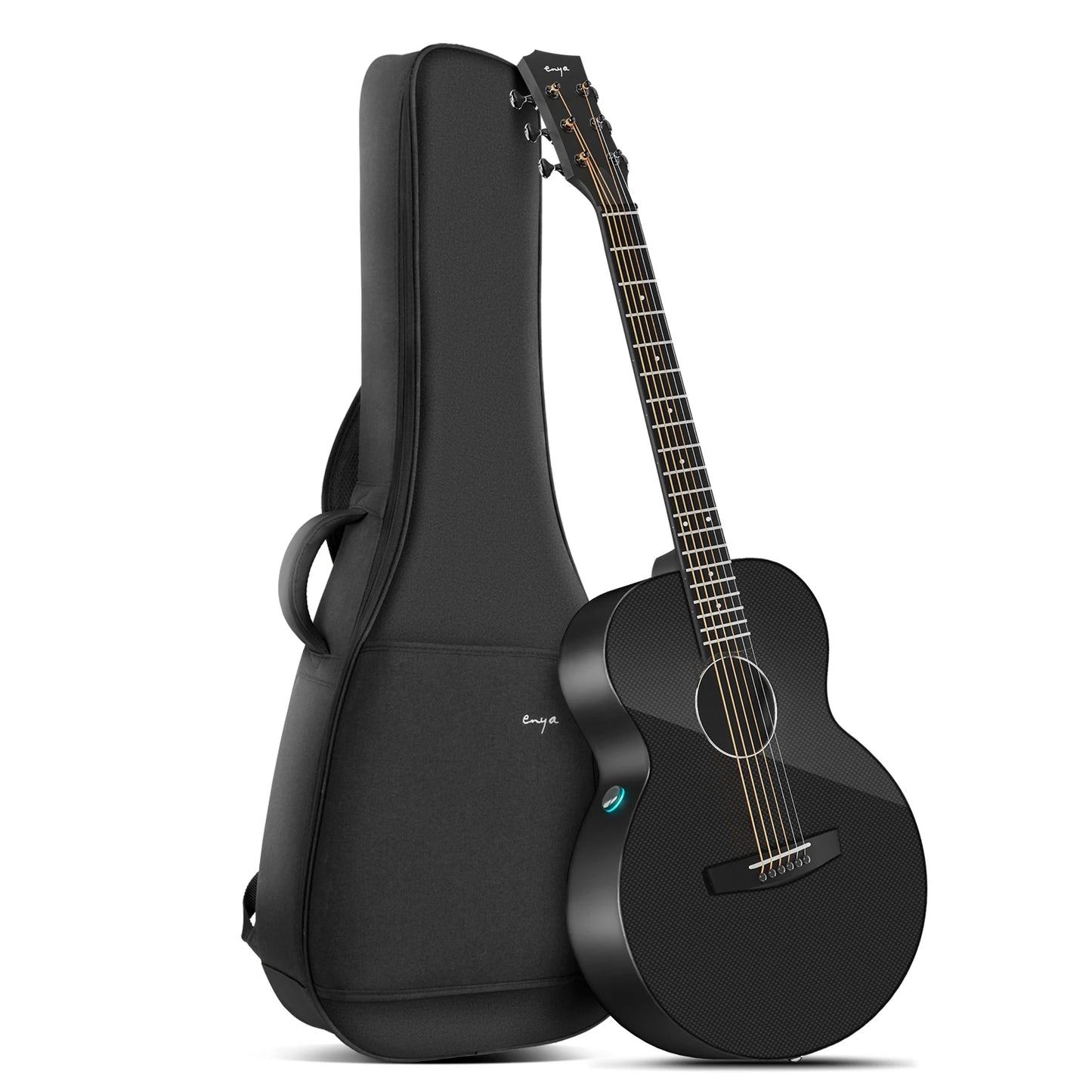 Enya Acoustic Electric Guitar Carbon Fiber X3 Pro | Guitar Bundle with Gig Bag