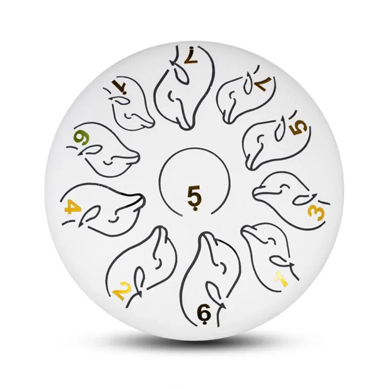 Steel Tongue Drum 6 Inch 11 Tone Handpan Ethereal Drum Portable Mini Music Drums Children Musical Instruments Yoga Meditation