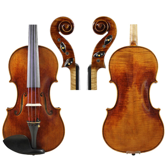 Handmade Guarnieri Ole Bull' 1744 4/4 Violin Copy with Case and Bow