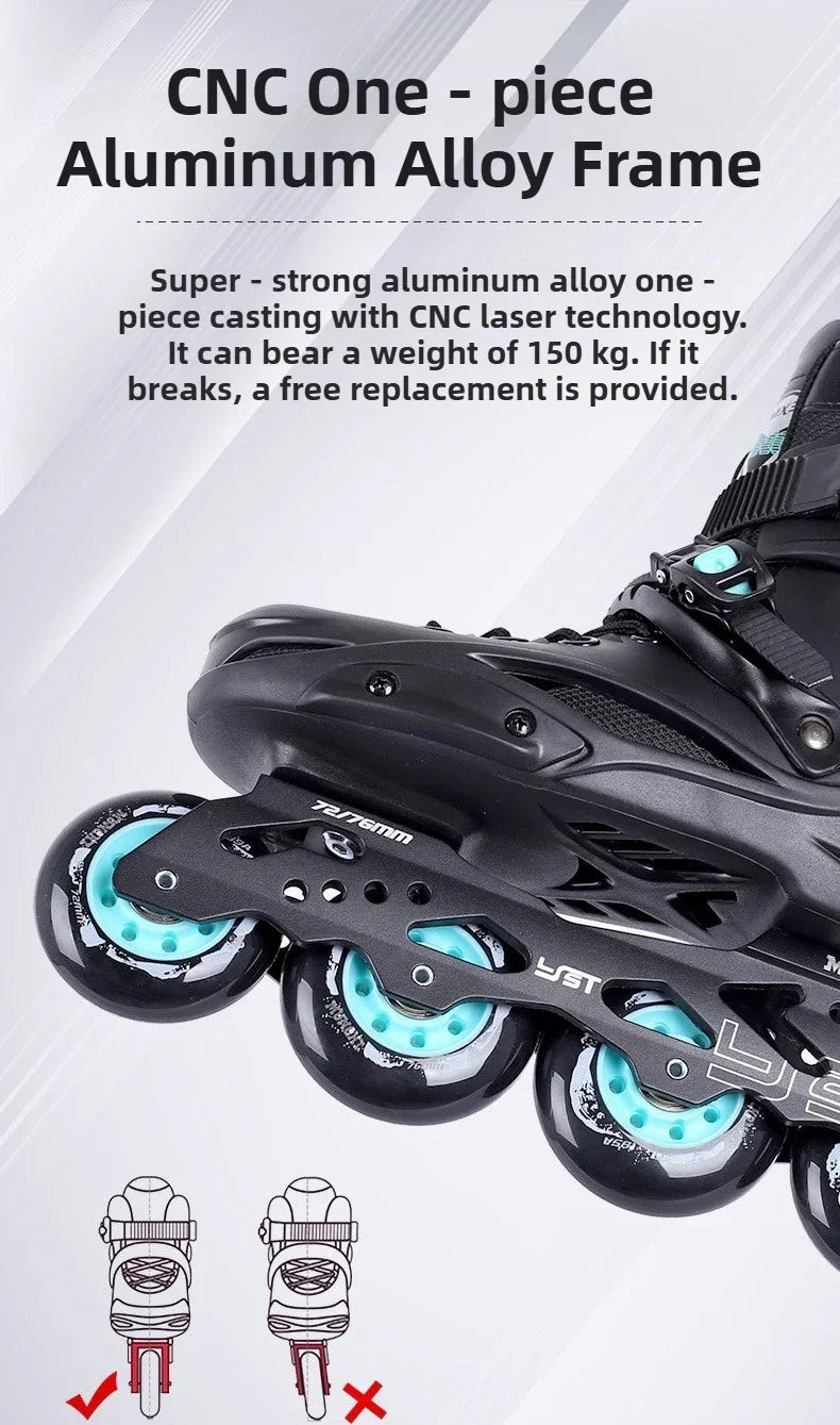 Original Freestyle Professional Slalom Inline Skates Adult Roller Skates