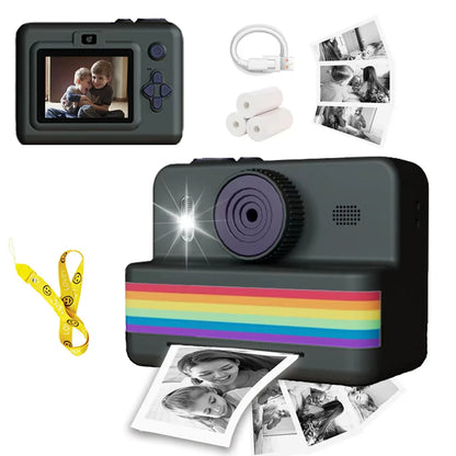 Children's 2.8" HD Video Digital Camera - Mini Instant Thermal Printer