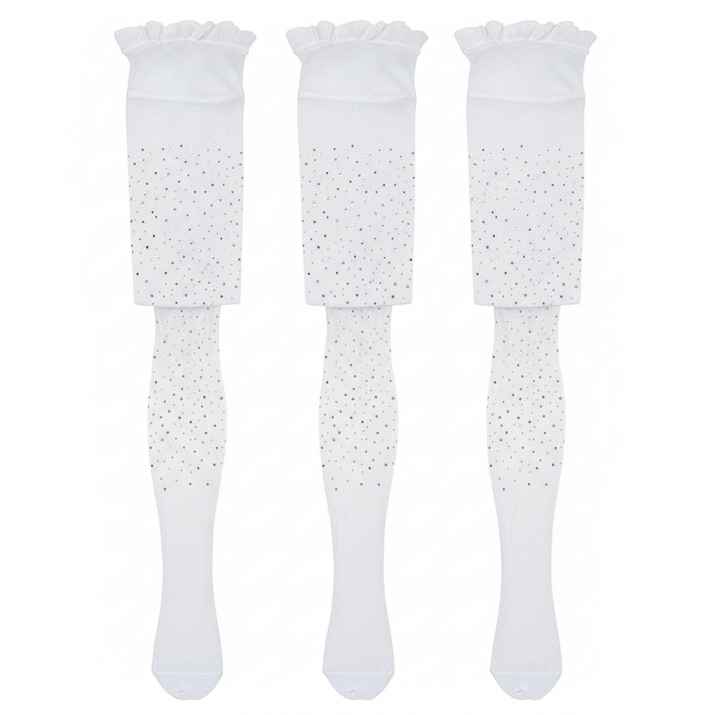 Girls's Sparkling Rhinestone Fishnet Pantyhose Tights