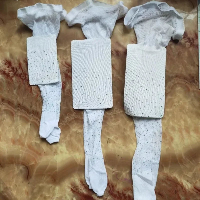 Girls's Sparkling Rhinestone Fishnet Pantyhose Tights