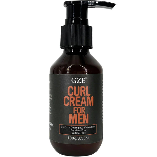 GZE Men's Castor Oil Curl Defining Cream