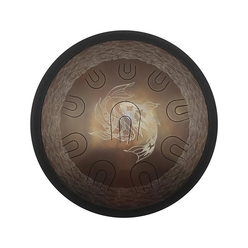 Ethereal Steel Tongue Drum Patterned Meditation - Professional Percussion Instruments