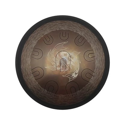 Ethereal Steel Tongue Drum Patterned Meditation - Professional Percussion Instruments