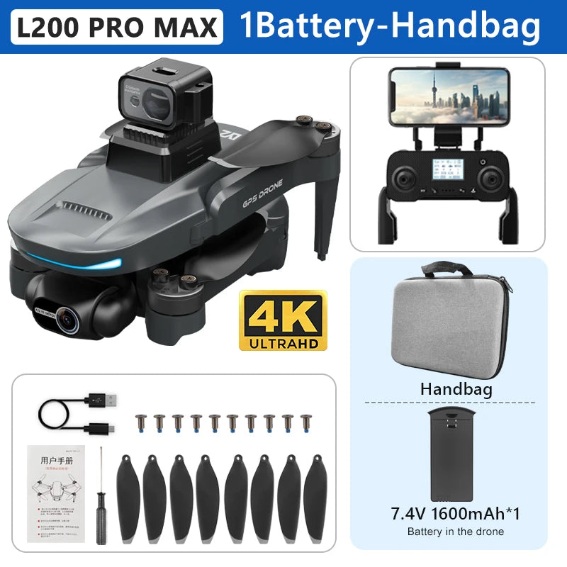L200 PRO MAX 4K Profesional Drone