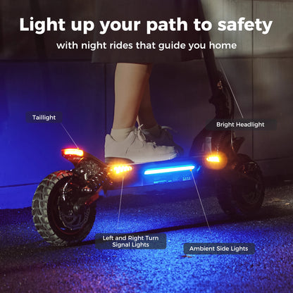 iScooter iX7 Pro Foldable Electric Kick Scooter | High Speed 60 km/h 2000W/ 48V 17.5Ah Battery