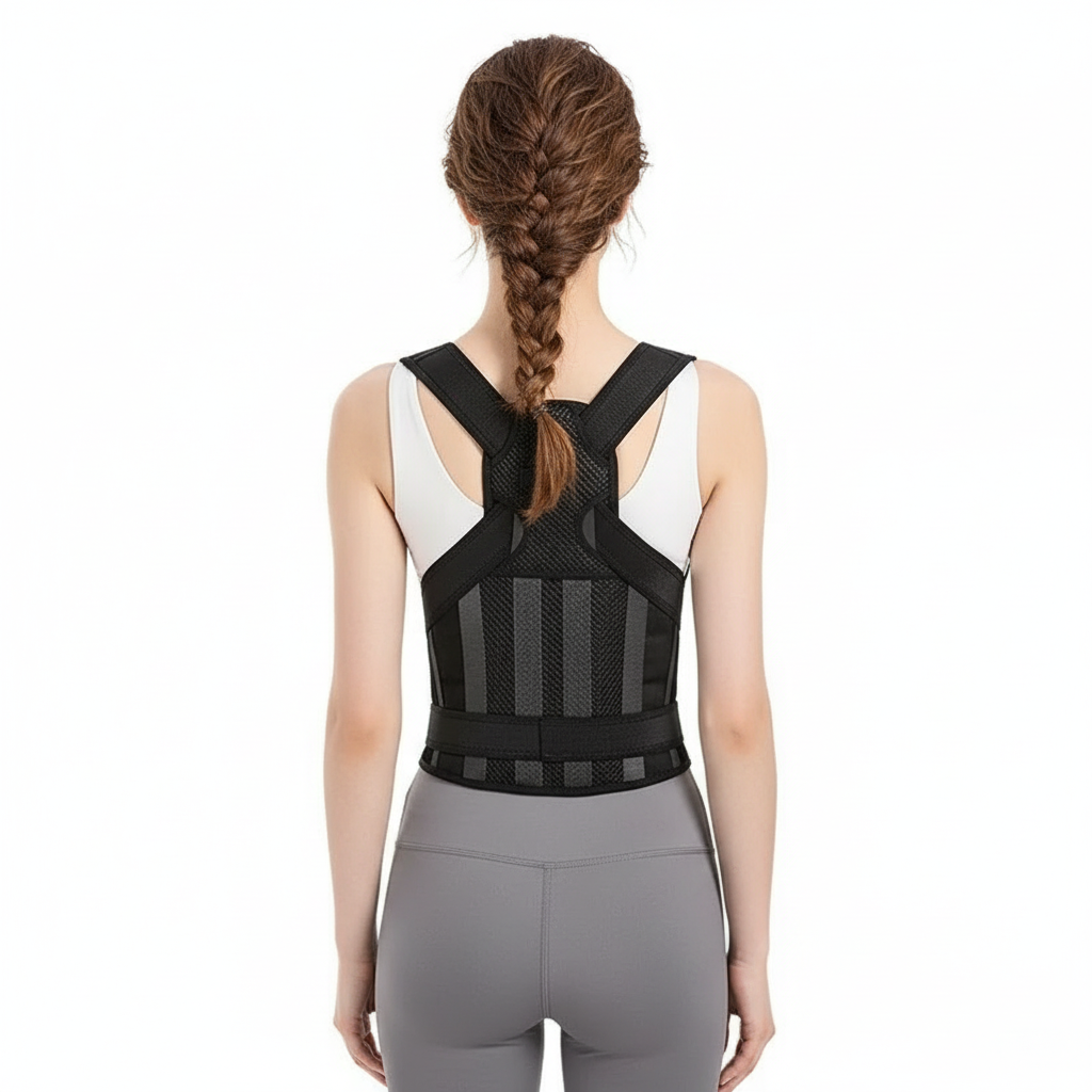 Unisex Adjustable Upper Back Posture Corrector with Orthopedic Straps
