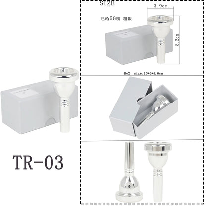 SLADE Brass Instrument Trumpet Mouthpiece Multiple Choice Options Available for Trumpet/Youth Trumpet/Horn/Cornet/Trombone