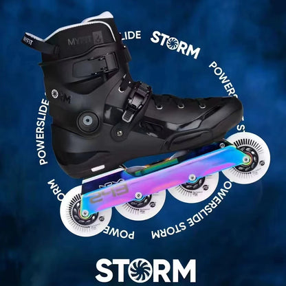 Powerslide Storm Urban Inline Skates – Adult Freeride Roller Blades for Slalom, Freestyle & Street Skating