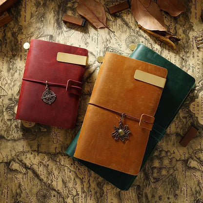 100% Genuine Cowhide Leather Vintage Handmade Notebook
