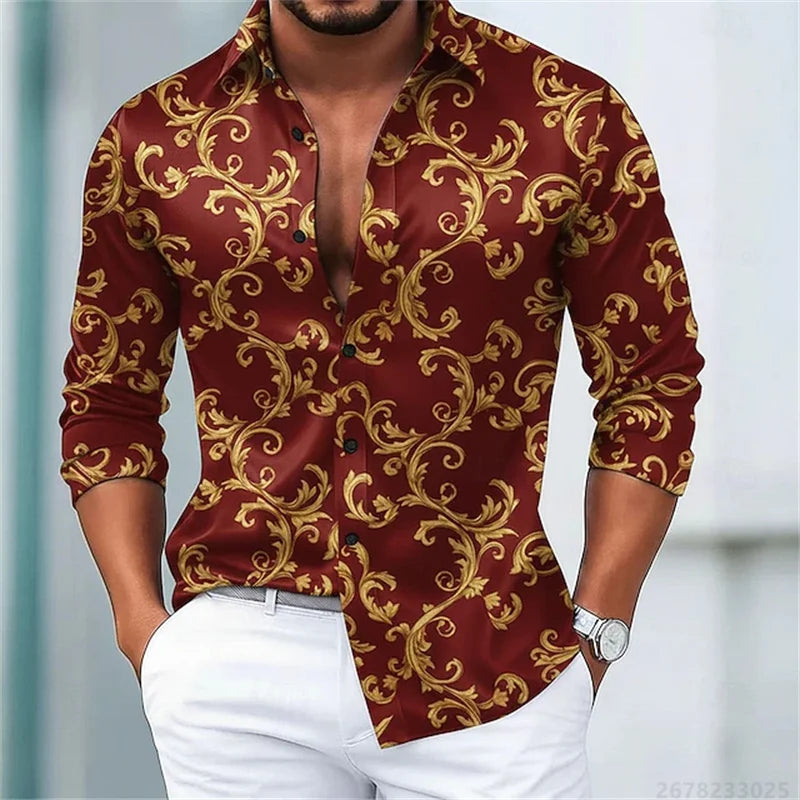 Men's Shirts Luxury Slim Fit Comfortable Fabric Tops XS-6XL