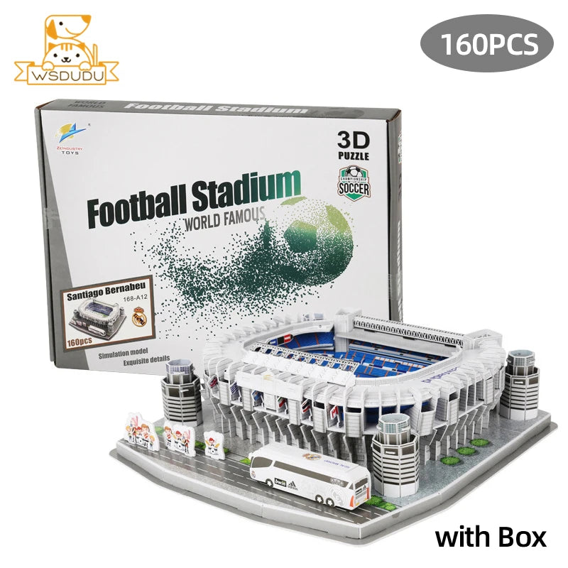 3D Football Stadium Paper Model Puzzle | Architecture Kit