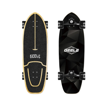 CX4 Land Surfboard Surfskate, No-Push Cruiser Skateboard for Adults & Beginners