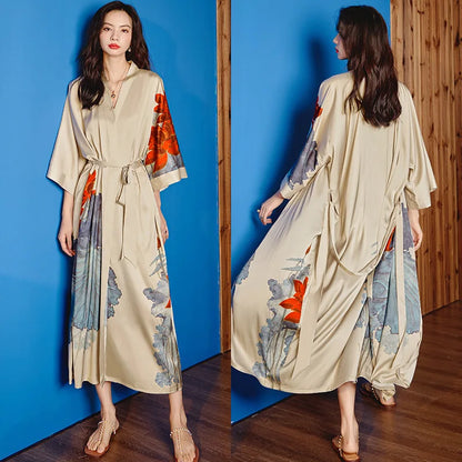 Women's Long Bathrobe Kimono