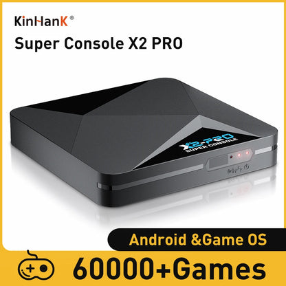 X2 Pro Game Box | Retro Video Game Console - 60000 Video Games for ARCADE/MAME/DC/SS with Gamepad