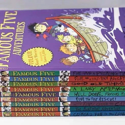 The Famous Five Adventures Collection by Enid Blyton | Children Picture Book Detective Stories - 9 Books/Set