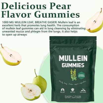 Powerful Mullein Gummies for Lung Health – 2000mg