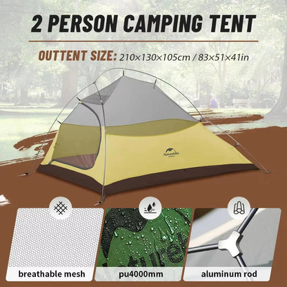 Naturehike Cloud Up 2 People Ultralight 20D Camping Tent