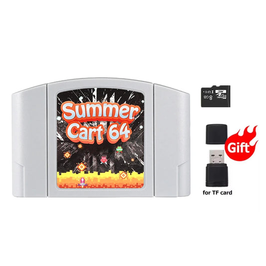 Retro SummerCart64 700+ in 1 Game Cartridge for Nintendo 64| N64 Video Game Console 8GB card