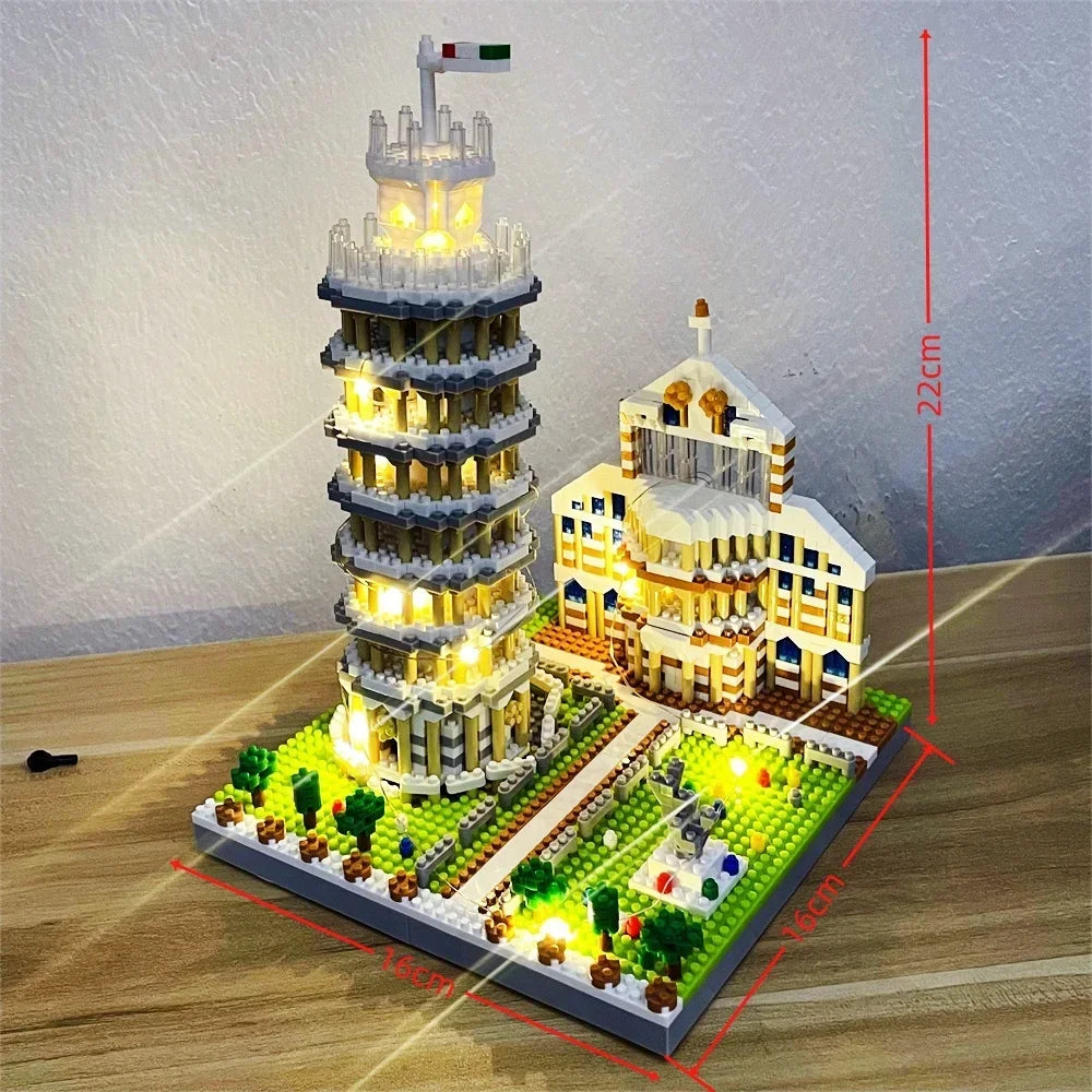 Micro Mini Building Blocks | KNEW BUILT LED Illuminated Exquisite Towers