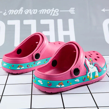 Kids Cartoon Breathable Slippers