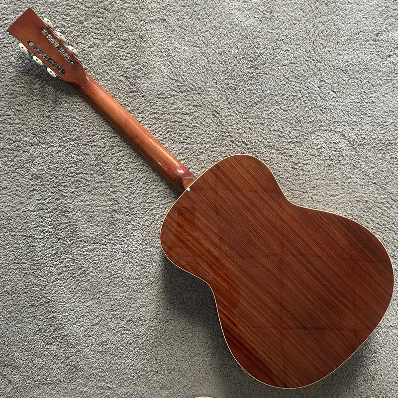 Rally Round Neck, Steel Strings Natural KOA Body 19 Frets Resonator Guitar